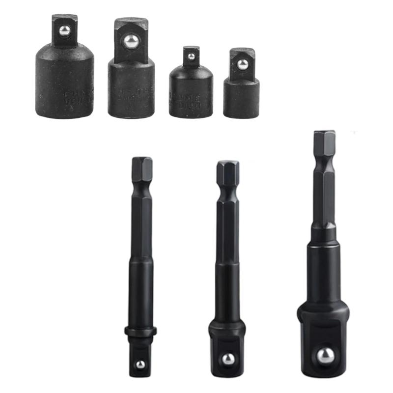 652F Professional Socket Adapter 4 Size Steel Extension Rod Square Socket Adapter