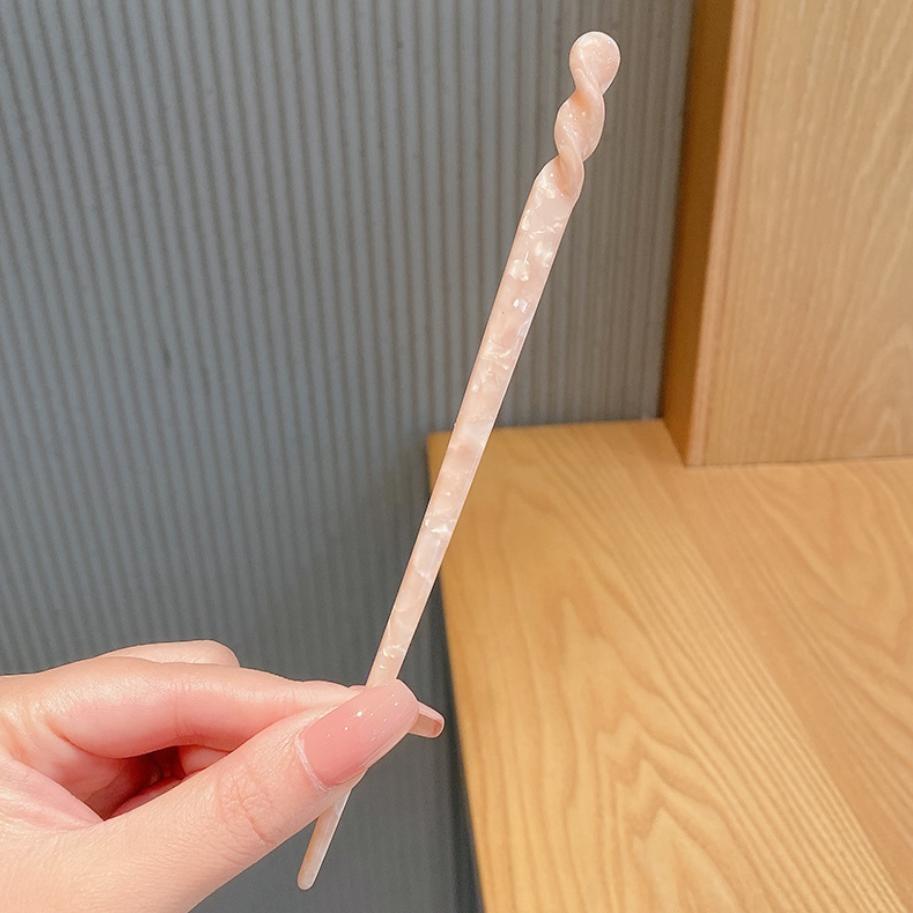 

4 Colors Hair Sticks Acetate Hair Clip Pins For Women Elegance Lady Hairpins Fashion Hair Clip Hair Accessories Bun Maker Gifts