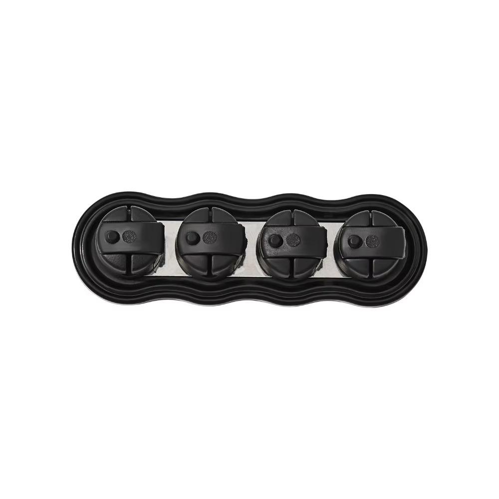 Reserved Wire Slots Wire Management Clips Charging Cable Fixed Storage Buckle Bedside Organization серый/чёрный
