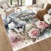 Horse Area Rug Perfect for Outdoor Entryway Bedrooms Decorate room Antislip Carpet Anime Office Decor Perfect Gift for Friends & Family