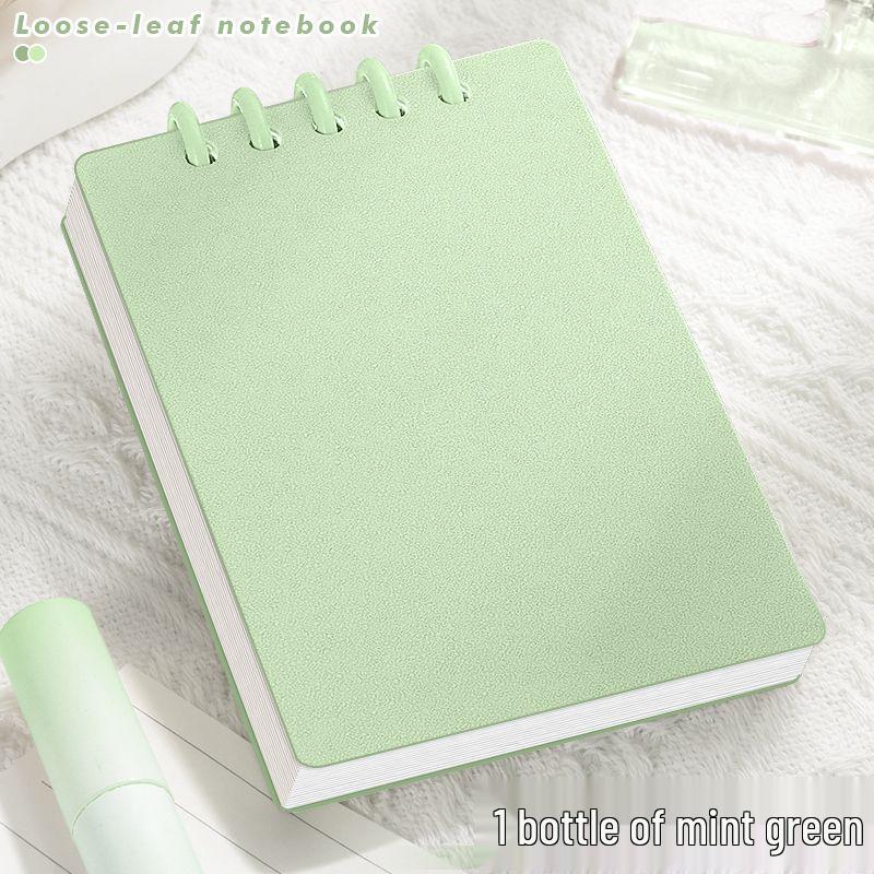 A7 Przezroczysty Minimalistyczny Notatnik Kieszonkowy na Słownictwo - Linia Pozioma, Przenośny i W Podróży