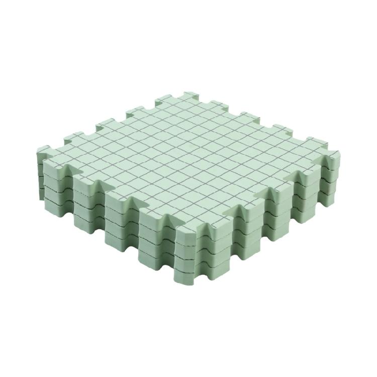

4Pcs Gridded Knitting Blocking Board 12.6x12.6Inch Knit Blocking Foam Pad for Crocheting Project Granny Square Making зелений