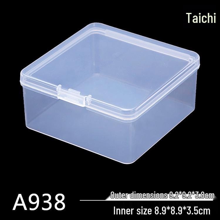 Şeffaf Dikdörtgen PP Plastik Saklama Kutusu, Parça Paketleme İçin Küçük Kare Kap