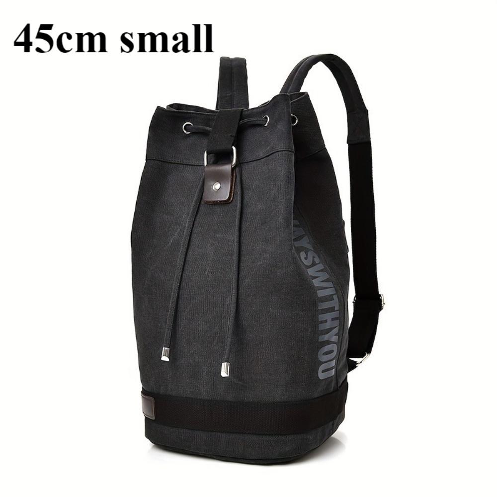 Fashion Canvas Sports Backpack Barrel Bag Travel Computer Backpack Men's Bag Leisure Travel School Bag Unisex