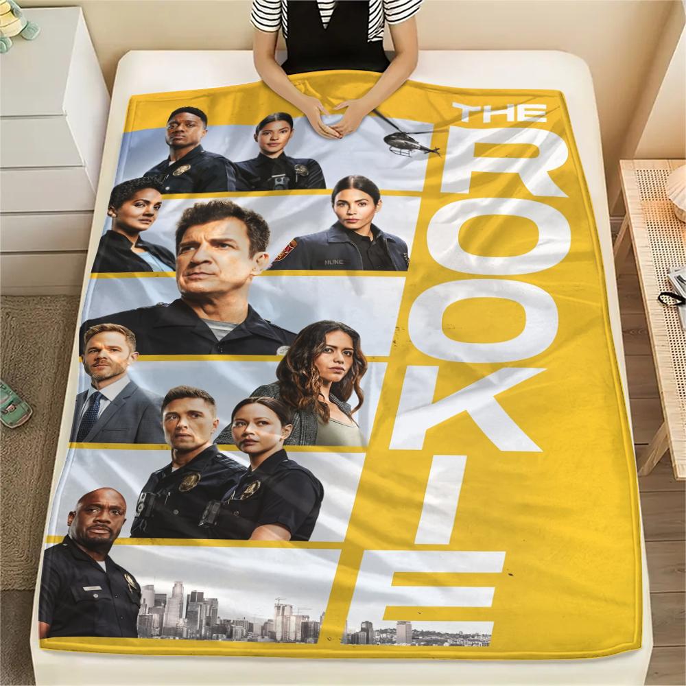 The Rookie, Coperta a Quadri di Flanella, Alta qualità, Confortevole per Tutte le Stagioni, Decorazione per la Casa, Calore e Comfort, Perfetta per Regali.