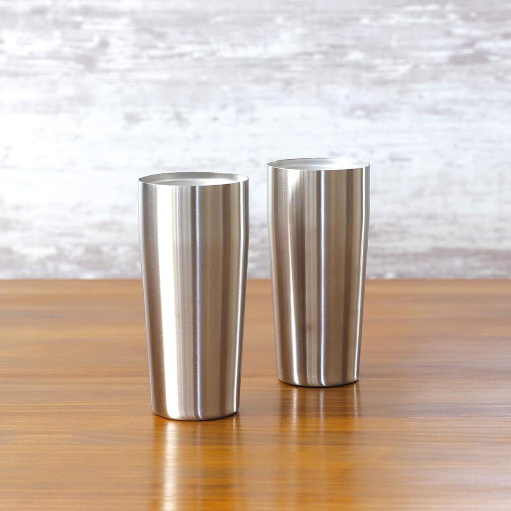 Atlas Stainless Steel 630ml Vacuum Large Perfect for Drinks and Highballs AST-631MT2P Tumblers, Capacity, Insulated, Capacity,