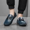 Plus Size Lazy Driving Shoes British Casual Shoes Genuine Leather Men's Shoes