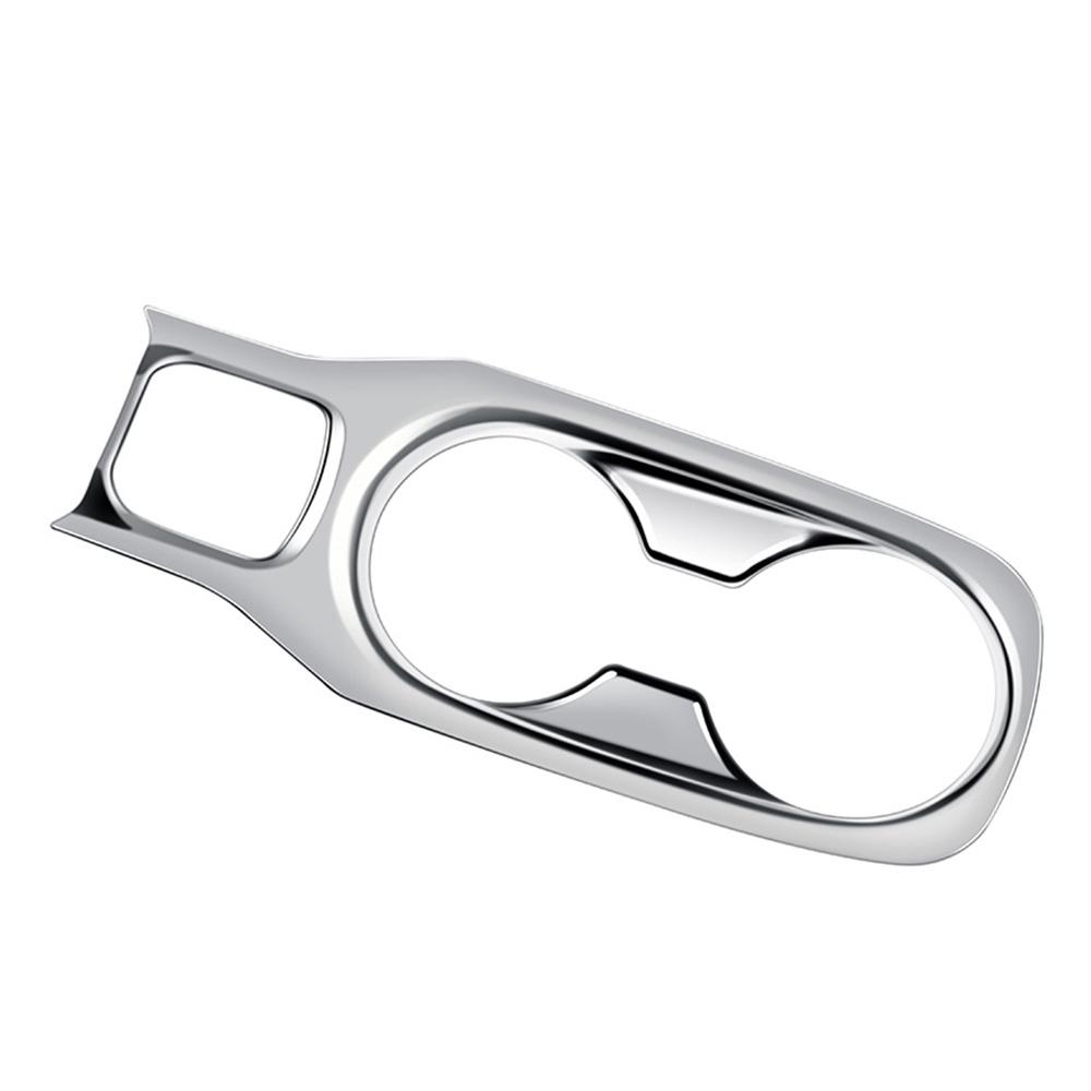 BHBL Car Silver Center Console Water Cup Holder Decoration Cover Trim Stickers for 2026 2026 RHD