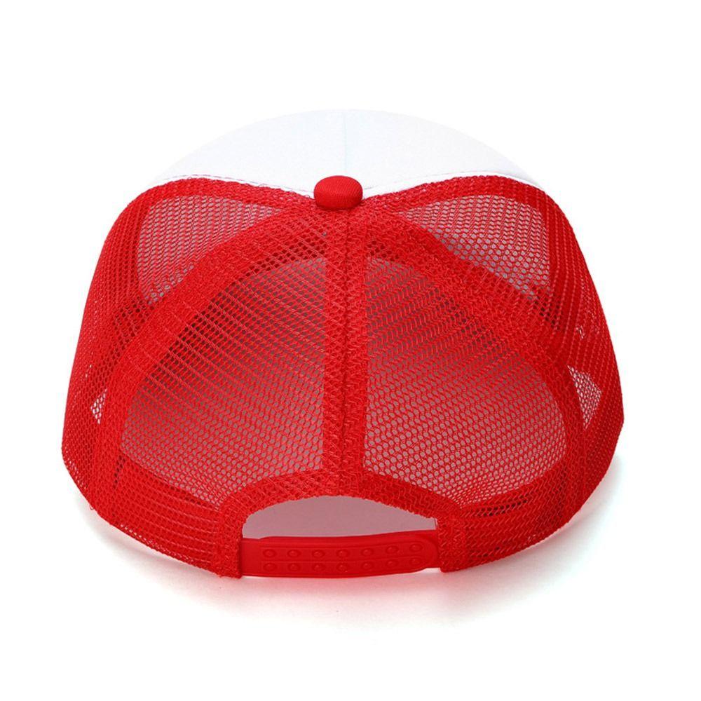 Fashion Spong Mesh Baseball Cap Breathable Adjustable Peaked Cap Wide Brim Sunscreen Hat Outdoor Sports