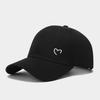Love Heart Embroidered Baseball Cap With Sun Protection For Casual Outings