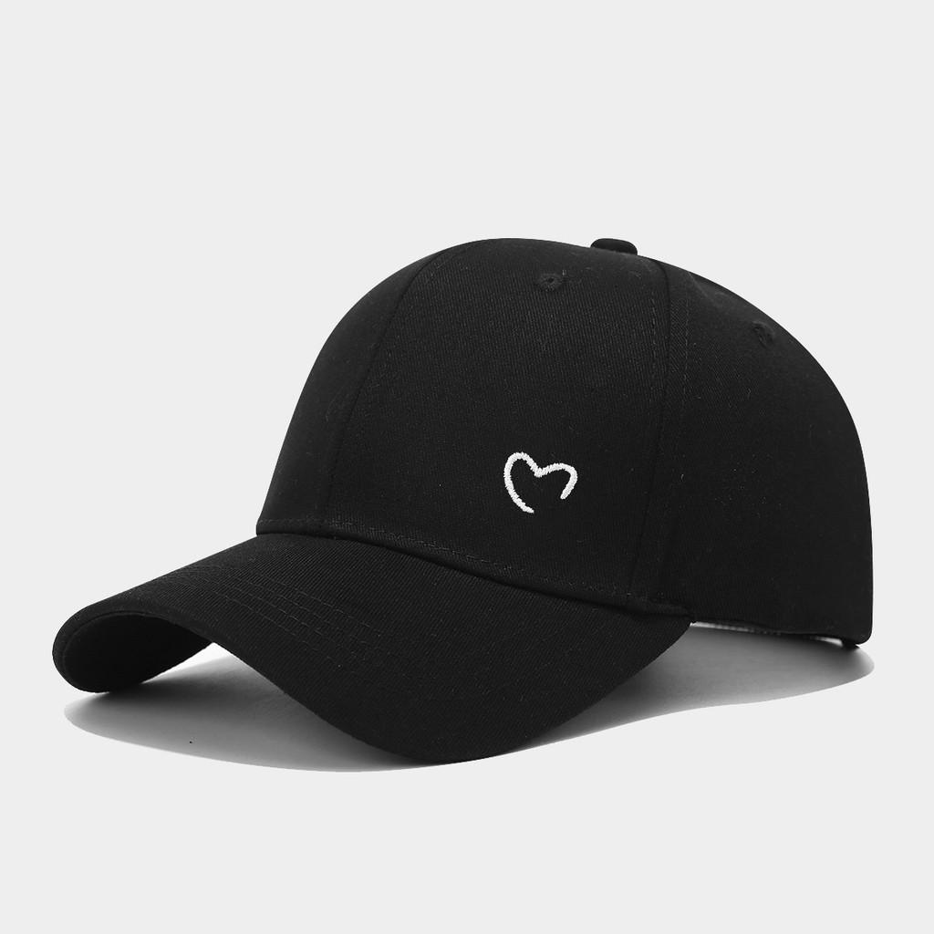 Love Heart Embroidered Baseball Cap With Sun Protection For Casual Outings