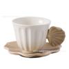 Ceramic Coffee Cup With Tray French Coffee Cup Light Luxury High-End Afternoon Tea Cup Saucer Niche Artistic Cup
