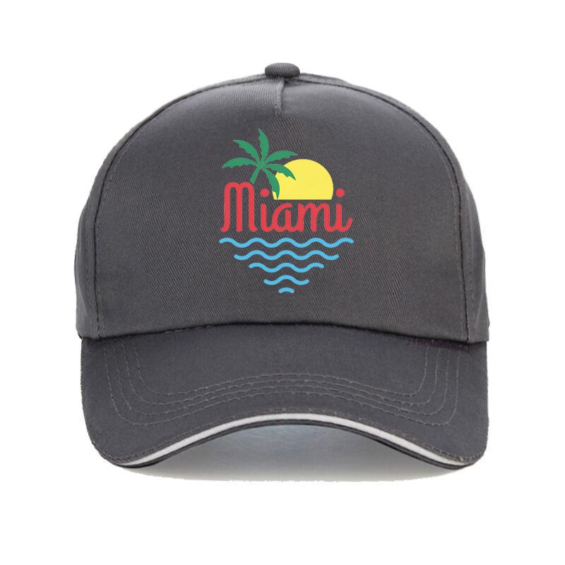 Miami Baseball Caps Christmas Hat Unisex Women Adjustable Dad Caps Streetwear Outdoor for Sun Hat