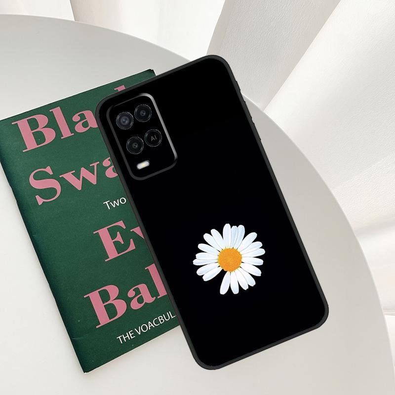 Daisy Flower Case For Oppo A58 A78 A98 A15 A16 A17 A52 A72 A76 A96 A54 A74 A94 A57 A77 A54S A57S Cover