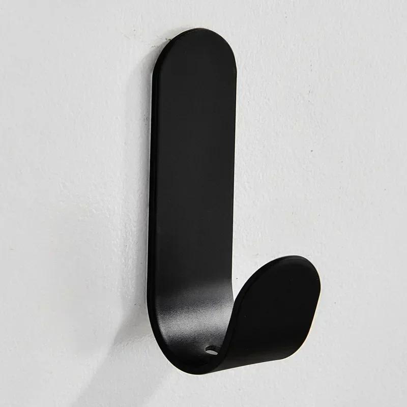 Iron Wall Hook - No-Drill Coat & Hat Hanger for Kitchen/Bathroom - Space Saving