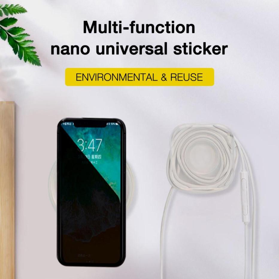 Washable Phone Sticker Compact Car Dashboard GPS Mount Nano Adhesive Holder
