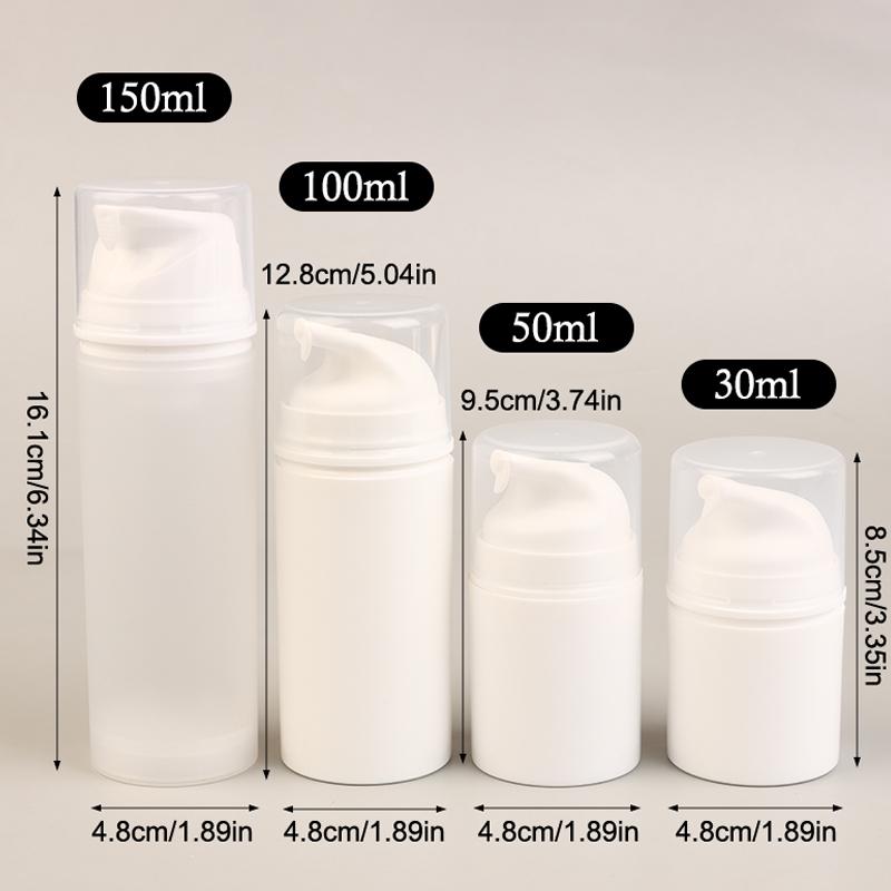 30/50/100/150Ml Travel Pump Bottle Dispenser Empty Lotion Bottles Refillable Vacuum Cosmetic Container Press Type Women Make Up