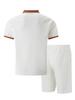 Men's Summer 2026 Lapel Waffle Knit Quick-Dry Short Sleeve Shorts Set