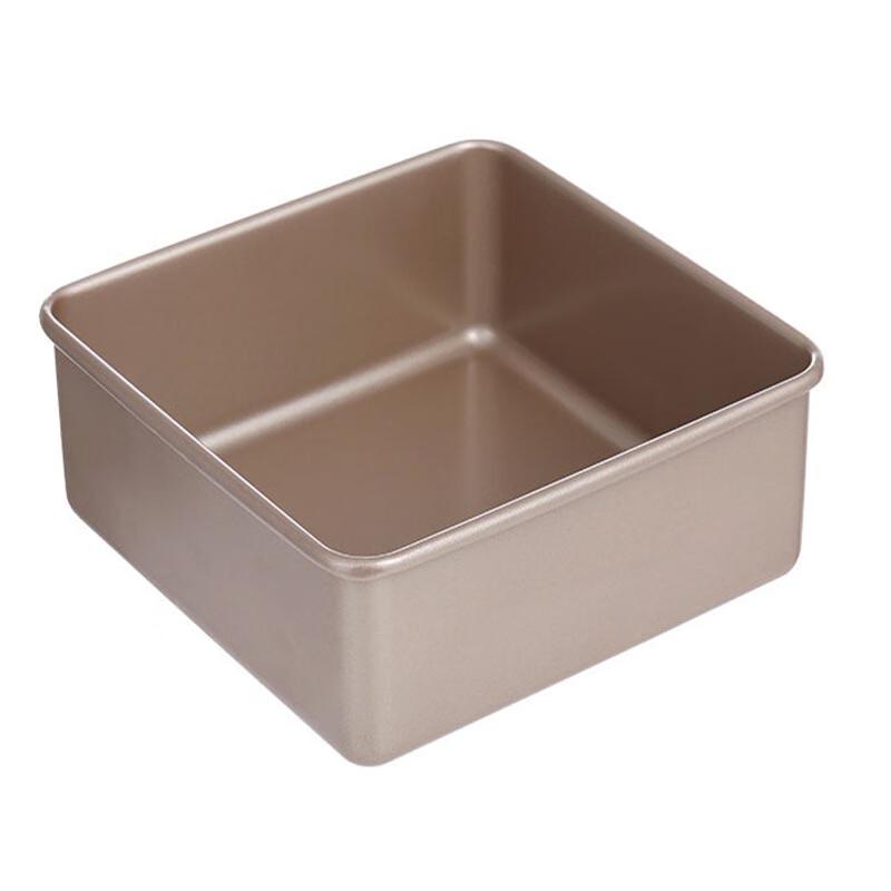 

Changbaosen 6-Inch Square Golden Carbon Steel Baking Pan