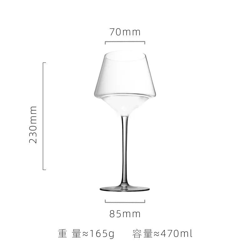 Nordic Light Luxury Golden Wine Glasses Burgundy Glass Goblets Home Whiskey Glasses Barware Showroom Wine Cabinet Decoration