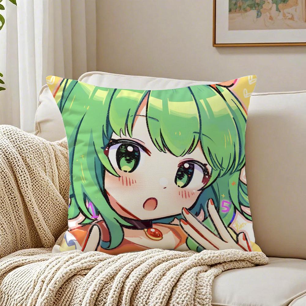 G-Gumi Megpoid Cushion Cover Pillowcase Anti-Dustmite Living Room Sofa Decor Cushion Room