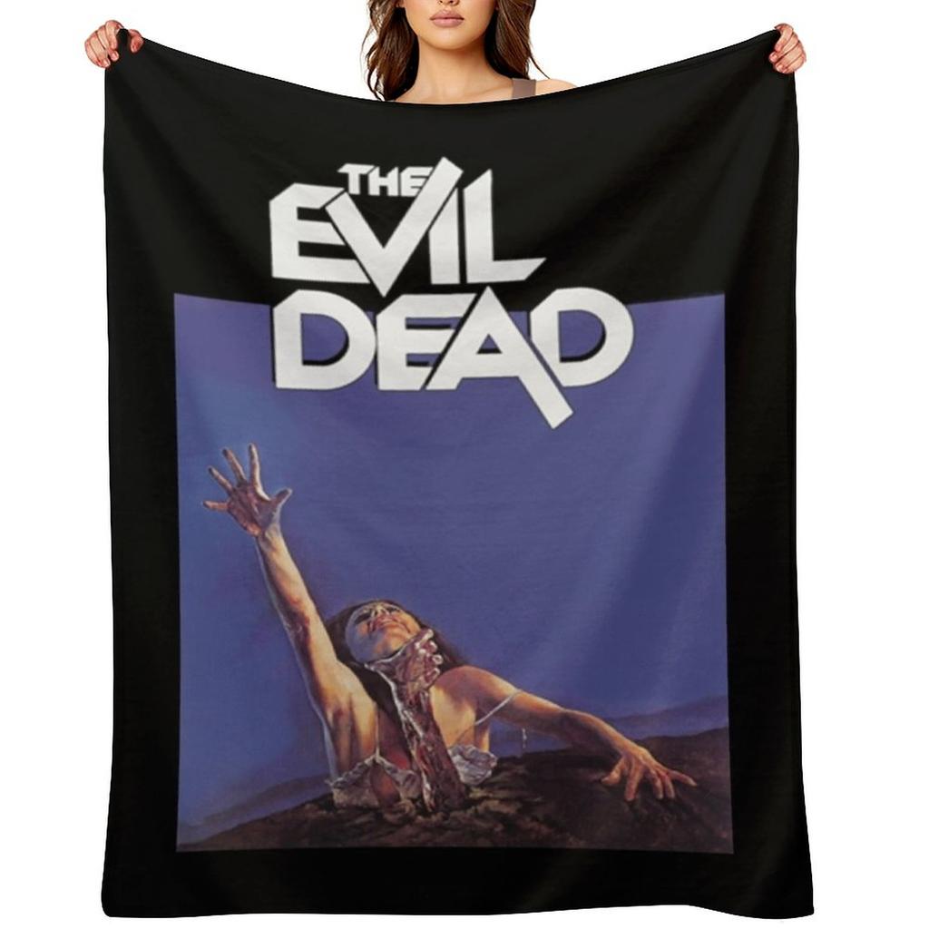 The Evil Dead (1981) Throw Blanket Soft Plush Plaid Flannels Valentine Gift Ideas Single Blankets
