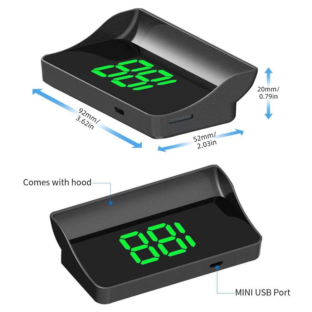 1Pcs Plug And Play Head-Up Display Big Font HUD Speed Display HUD Digital Speedometer  For All Cars