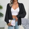 Damski Swobodny Jednolity Kolor Długi Rękaw Luźny Kardigan Sweter Kurtka Strój Jesień Zima Rozmiary S-XL