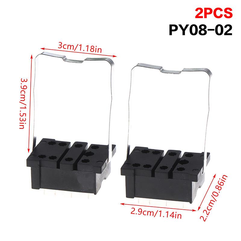 Pcb Mount Relay Socket Base Pt08-0 Pt14-02 Py14-02 8-Pin 14-Pin Solder Type Relay Holder For Intermediate Relays