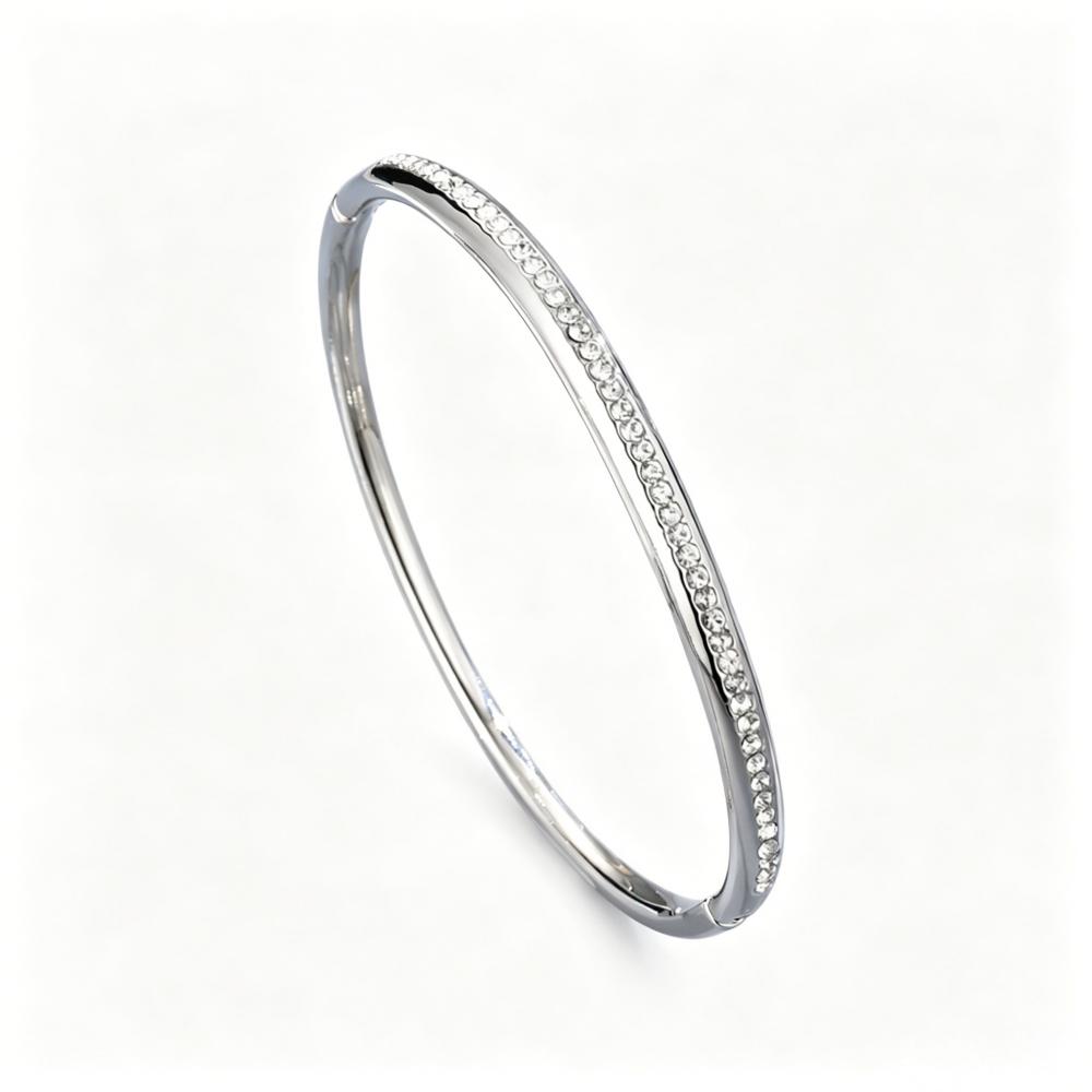Alloy Bracelets Woman Bangle Zircon for Woman Golden Love Crystal Wedding Feminina Luxury Jewellery Gifts