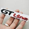 Emblème Logo GT Line Métal Noir Rouge 3D Badge Coffre Voiture Pour Peugeot 208 2008 205 508 5008 207 408 308 3008 GT Autocollant Accessoires