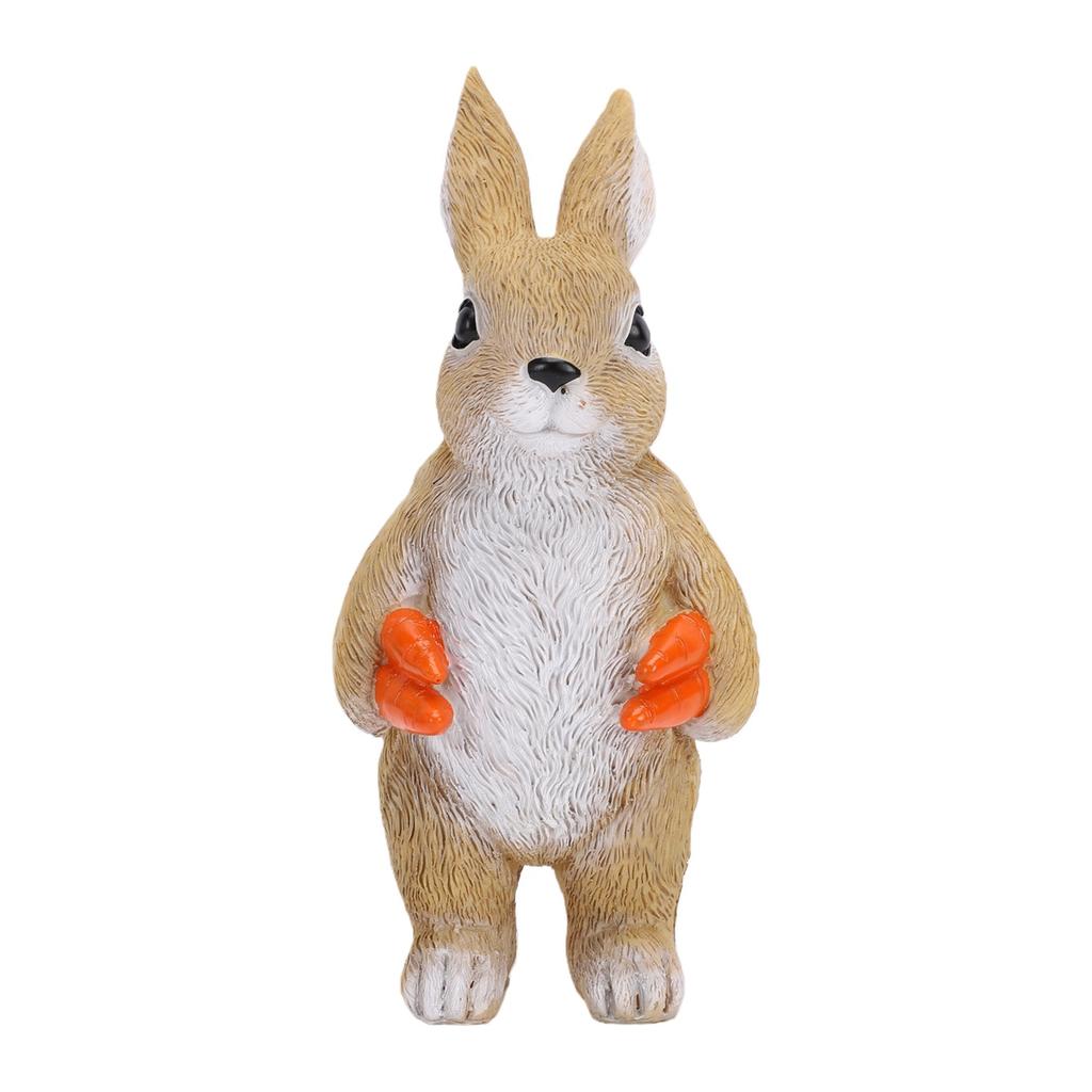 Rabbit Statue Garden Decor Resin Figurine Cute Animal Sculpture For Outdoor Ornament Patio Decor Home Desktop Gift