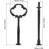 uxcell 1 Set 2-Tier Cupcake Stand Hardware Handles, Zinc alloy Cake Plate Stand Handle Fittings with Screws for DIY Making Fruit Plate Cake Stand,