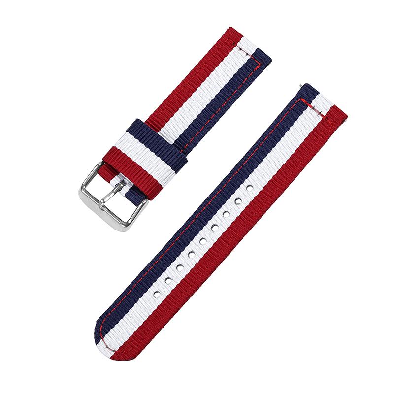 

Nylon Watch Strap 20mm 22mm Band Universal Canvas Bracelet for Casio for Men Women s Weave Wristband One Piece Loop Watch Band 20mm