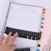 Loose Leaf Notebook Bookmark Ruler A5 A6 A7 Bookmark Straight Ruler Drafting Drawing Ruler