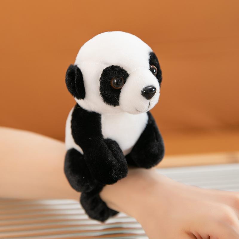 Simuliertes Tier stehend Schulter magnetische Plüschpuppe Tiger Panda Paddelkreis Wasserring Zoo Souvenir Geschenk weiblich