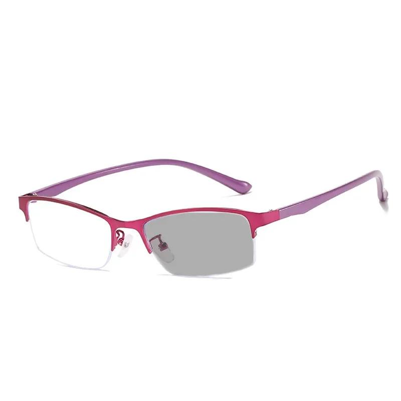 

Интеллектуальные очки для близи с изменением цвета, квадратная оправа, блокирующая синий свет, модные фотохромные очки для женщин 0