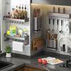 30/40CM Kitchen Storage Rack Space Saving Wall Mounted Rack  Household Storage