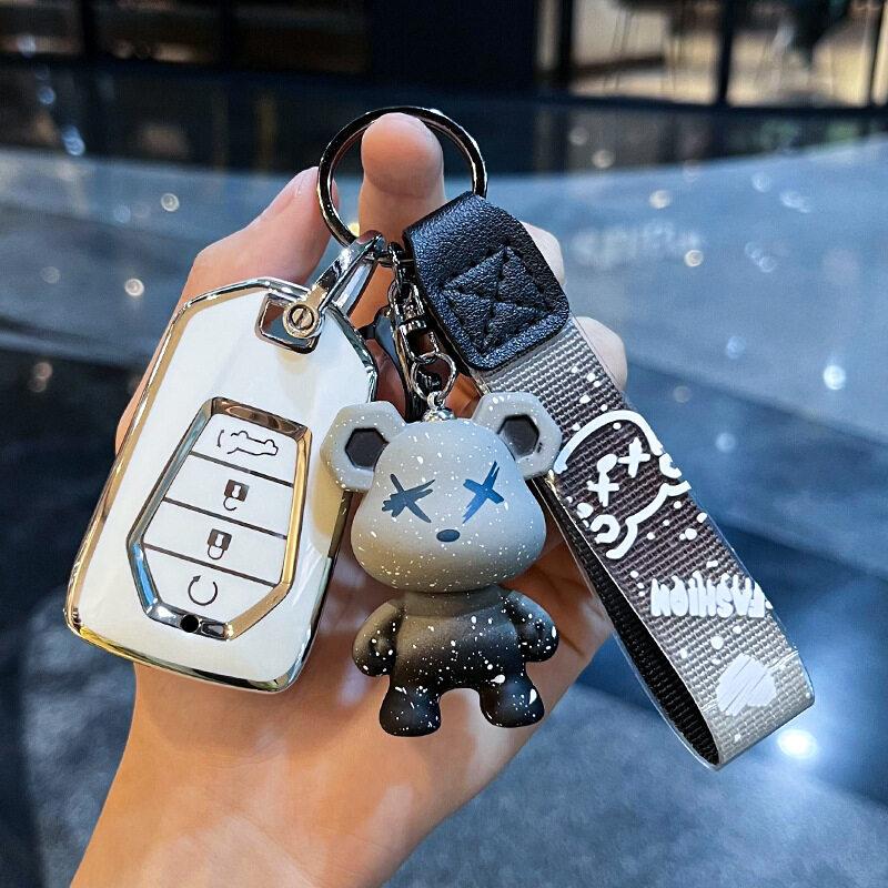 

Чехол для ключей ISUZU, чехол для ключей ISUZU X-series D-MAX spark V-Cross MUX MU-X 3,0 dmax, 3/4 кнопки, чехол для ключей, милый чехол для ключей, брелок isuzu, брелок ISUZU