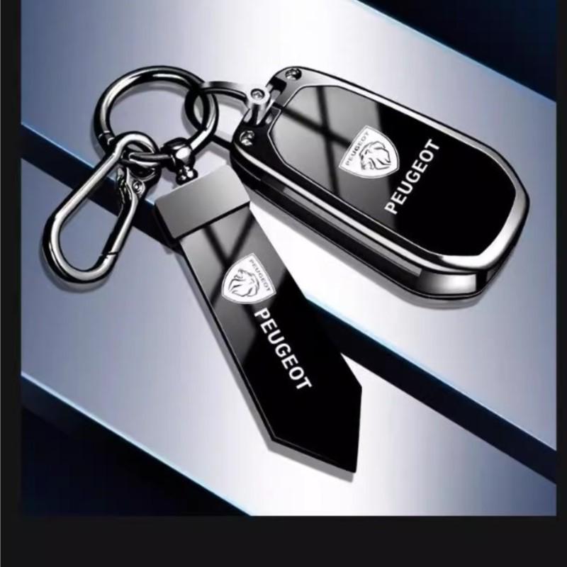Metal Car Remote Key Case Fob Cover Holder Shell For Peugeot 206 307 308 3008 207 208 407 408 508 2008 5008 107 106 Accessories