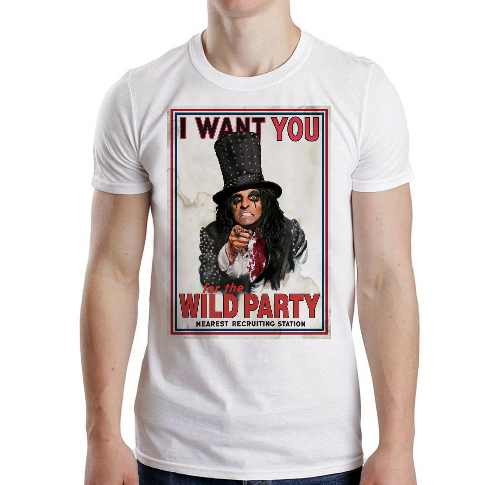 ALICE COOPER cd lgo I WANT YOU FOR THE WILD PARTY Official SHIRT 2XL new 4XL