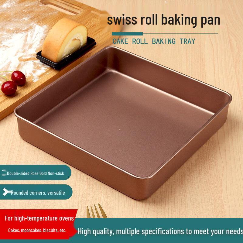ZISIZ 28x28 Antihaft-Kohlenstoffstahl-Kuchenrollen-Backform