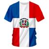 Dominican Republic T-shirt Men Women 3D Printing National Flag And Emblem Crew Neck
