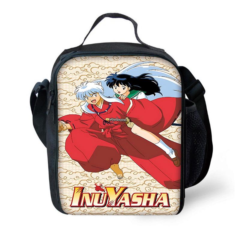 Inuyasha Warm Winter Child School Backpack with Lunch Bags ,Pencil Bags ,School Bags for Boys Girls Best Gift