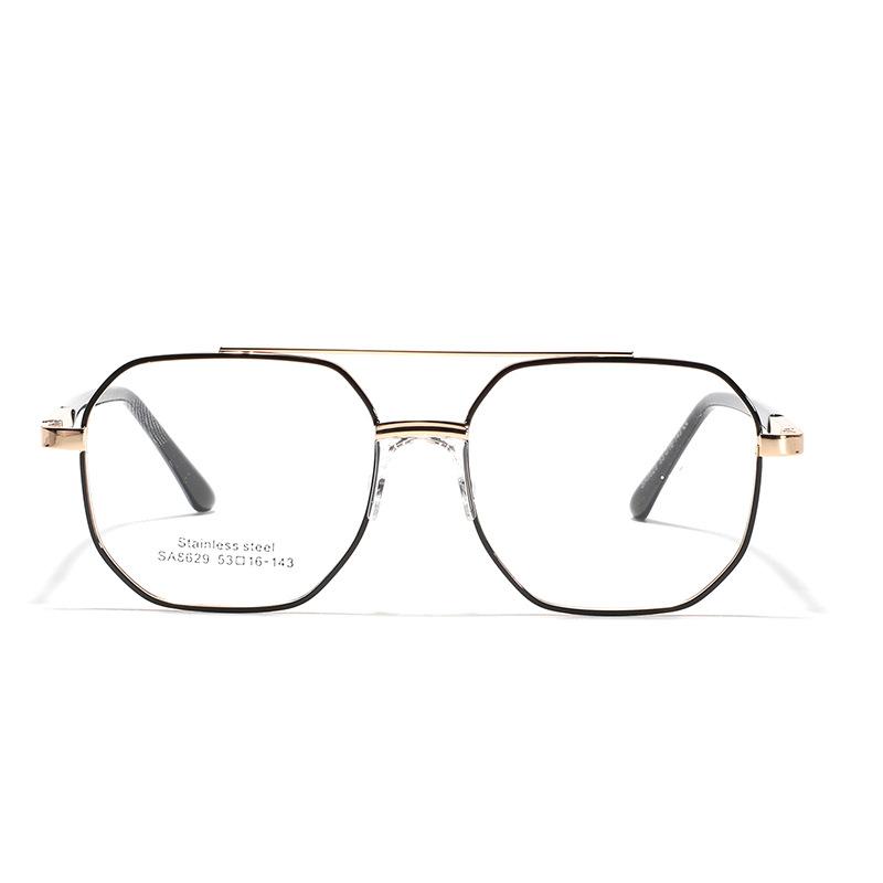 Glasses Metal Square Saddle Nose Pad Can Be Used For Myopia Frame Glasses Men'S Simple Commuting Flat Glasses Women