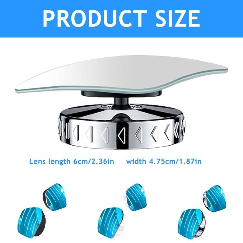 360 Wide Blind Spots Glass Auto Convex Rear Side View Car Truck SUV
