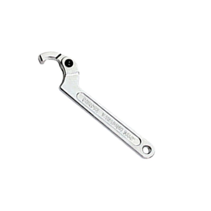 Professional Water Meter Tool Adjustable Hook Wrench With Square/ Round End for Plumbing And Repair Maintenances 7 inches