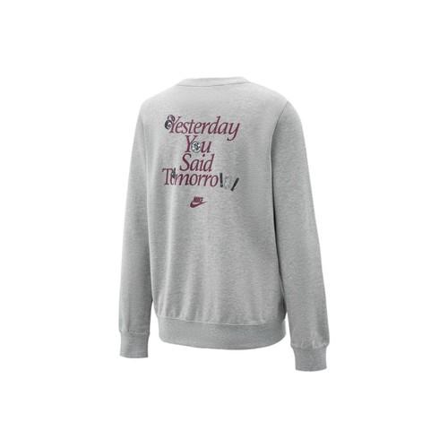 Nike Women's Gray Sports and Casual Running Sweatshirt