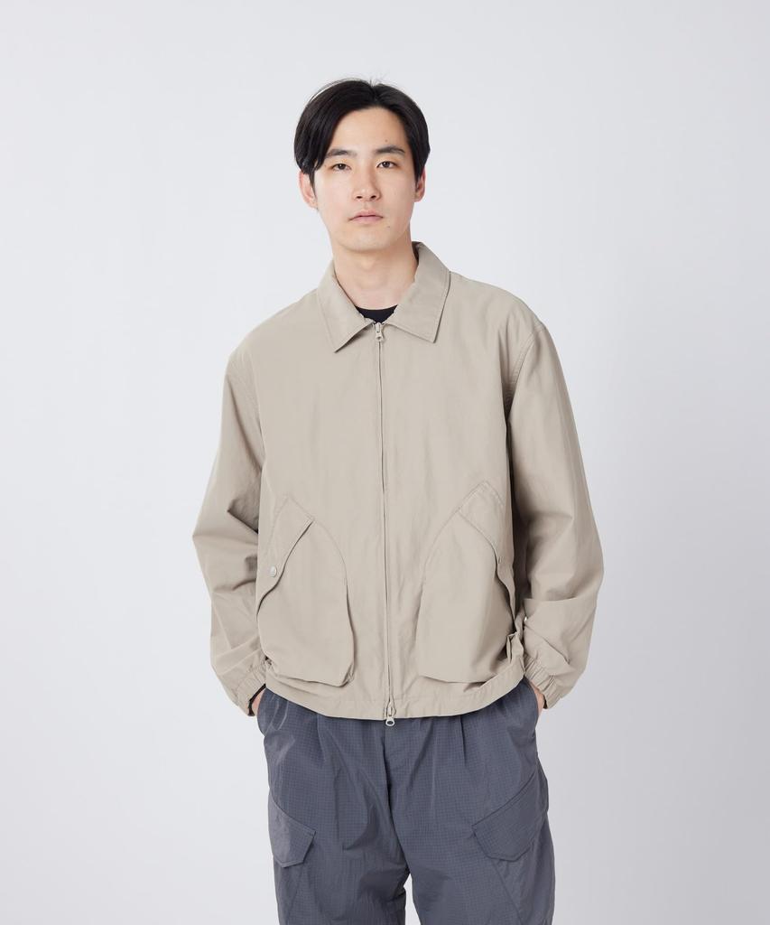 Snow Peak Light Dobby Cloth Harrington Jacket and GREIGE S JK-26SU010, Outerwear, Men's Women's,