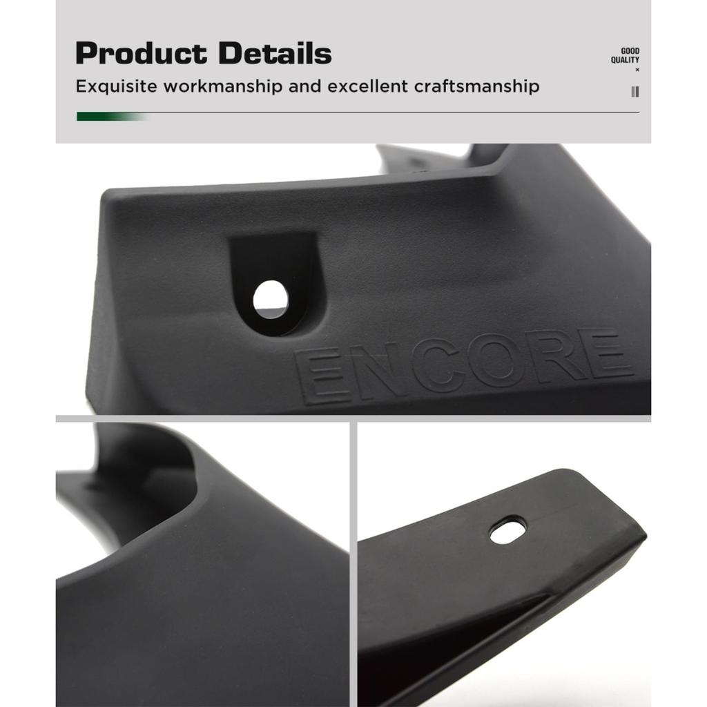 4KS Autoklapy Lapače nečistot Blatníky Autoklapy Kompatibilní s Buick Encore 2013 2014 2015 2016 2017 2018